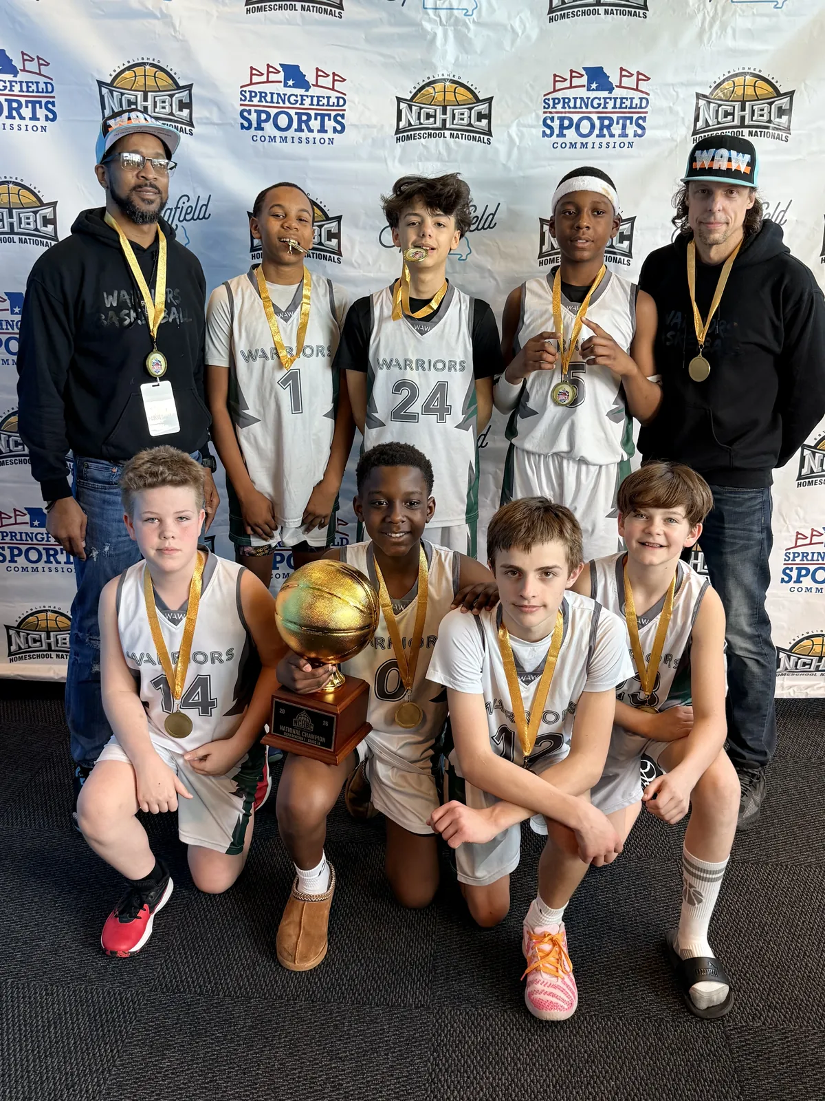 Warriors 12U team — 2026 Gold Ball Tournament Champions · #2 in the Nation · 12u